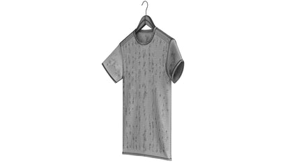 Crew Neck T-Shirt Hanging on Hanger For Men 3D Model