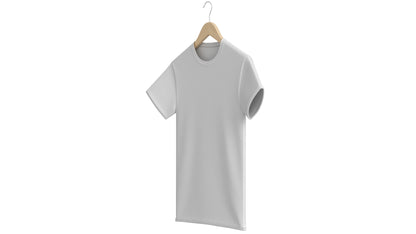 Crew Neck T-Shirt Hanging on Hanger For Men 3D Model