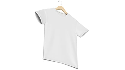 Crew Neck T-Shirt Hanging on Hanger For Men 3D Model