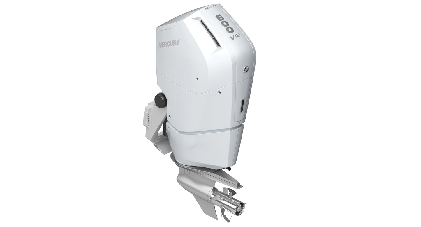 Mercury Verado V12 600HP Outboard Motor 3D Model