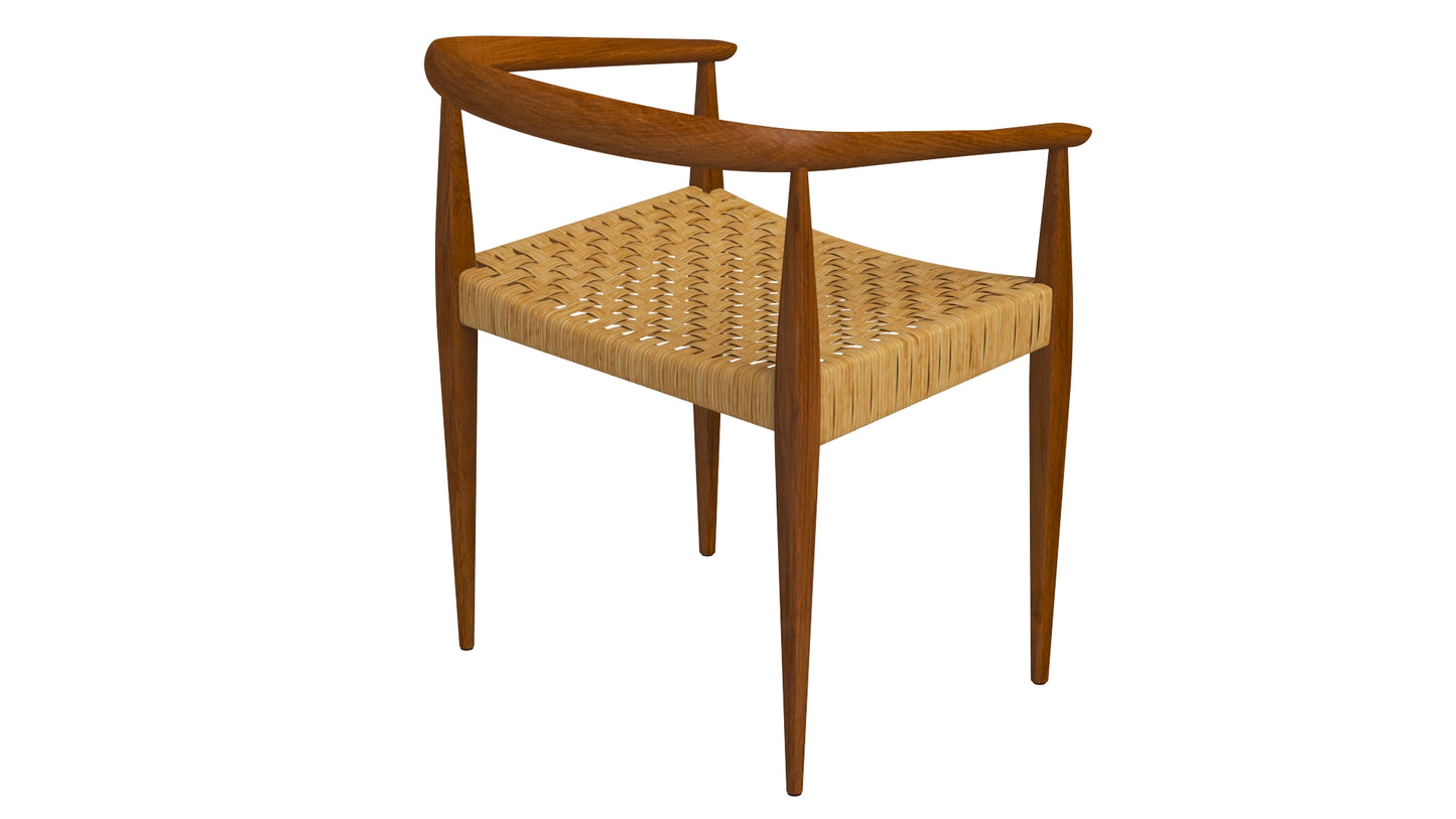 Nanna Ditzel Danish Armchair Model 113 3D Model