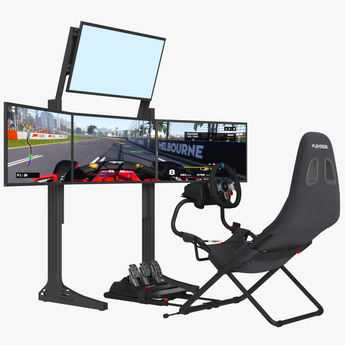 Playseat Challenge ActiFit - TV Stand XL Multi Racing Simulator Seat 3 ...