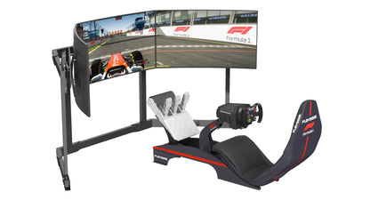 Playseat F1 Racing Simulator Seat with 3 Monitors