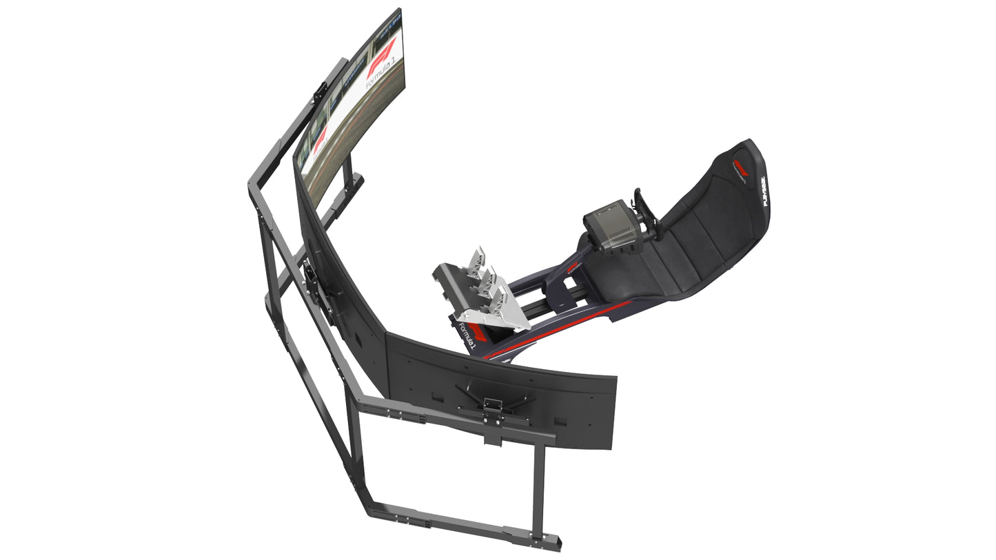 Playseat F1 Racing Simulator Seat with 3 Monitors