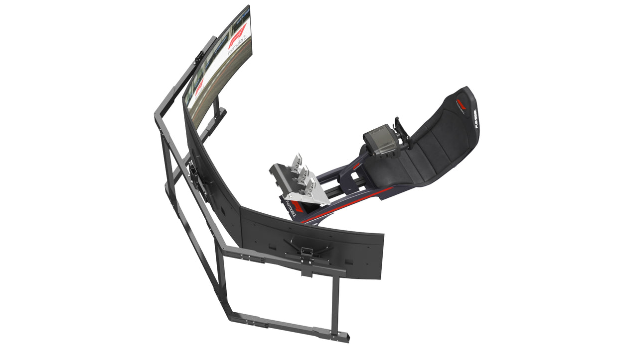 Playseat F1 Racing Simulator Seat with 3 Monitors