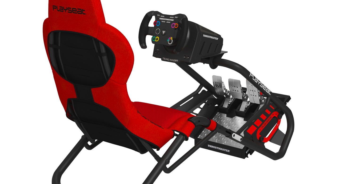 Playseat Trophy Red - Sim Racing Seat with 3 Monitors 3D Model