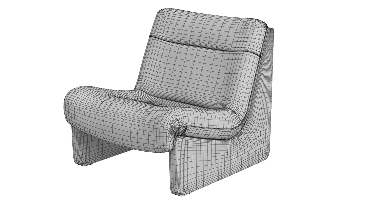 Poltrona Pampulha Lounge Chair 3D Model