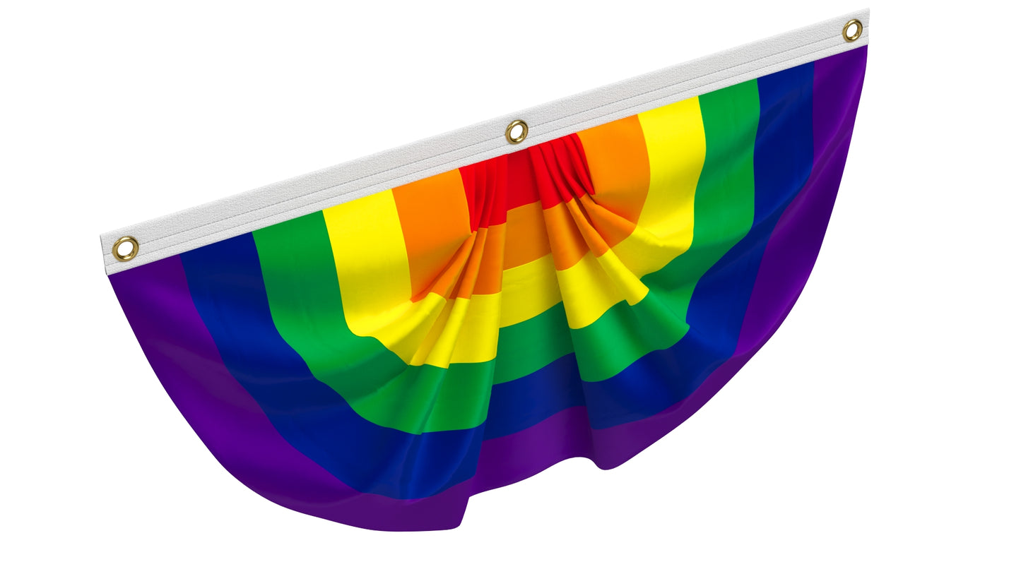 Rainbow Pride Flag Bunting 3D Model