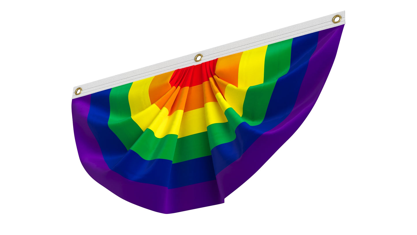 Rainbow Pride Flag Bunting 3D Model