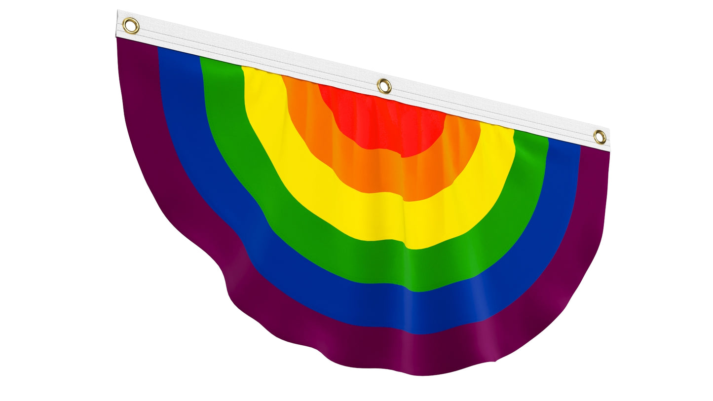 Rainbow Gay Pride Flag Bunting 3D Model