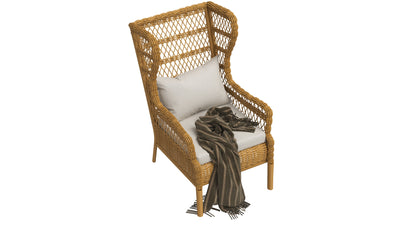 IKEA Rattan Chair Collection 3D Model