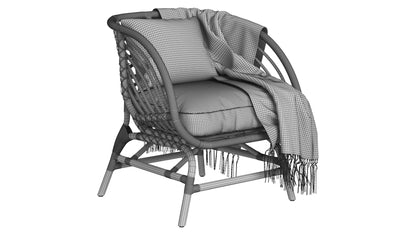 IKEA Rattan Chair Collection 3D Model