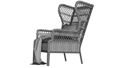 IKEA Rattan Chair Collection 3D Model