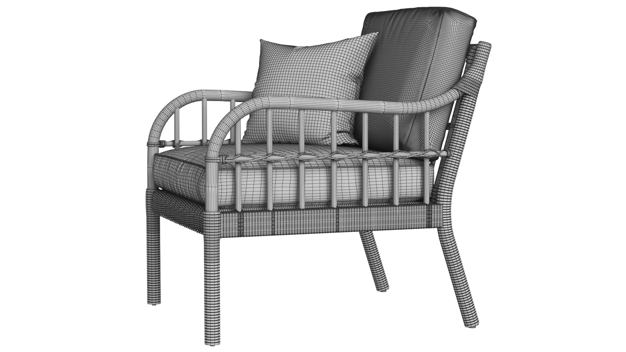 IKEA Rattan Chair Collection 3D Model