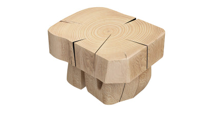 Raw Teak Root Oculta Stool 3D Model