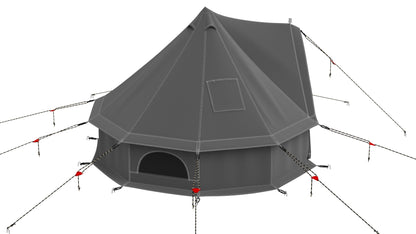 Regatta Canvas Bell Tent 3D Model