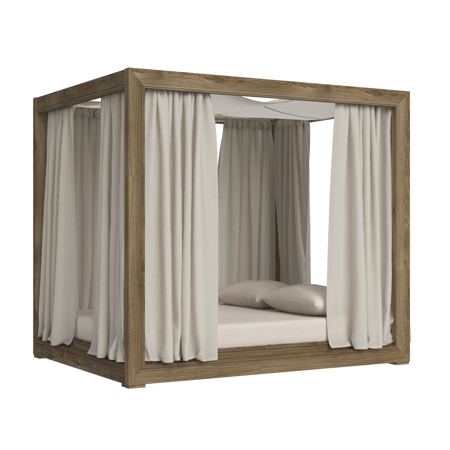 Restoration Hardware Costa Teak Canopy Daybed