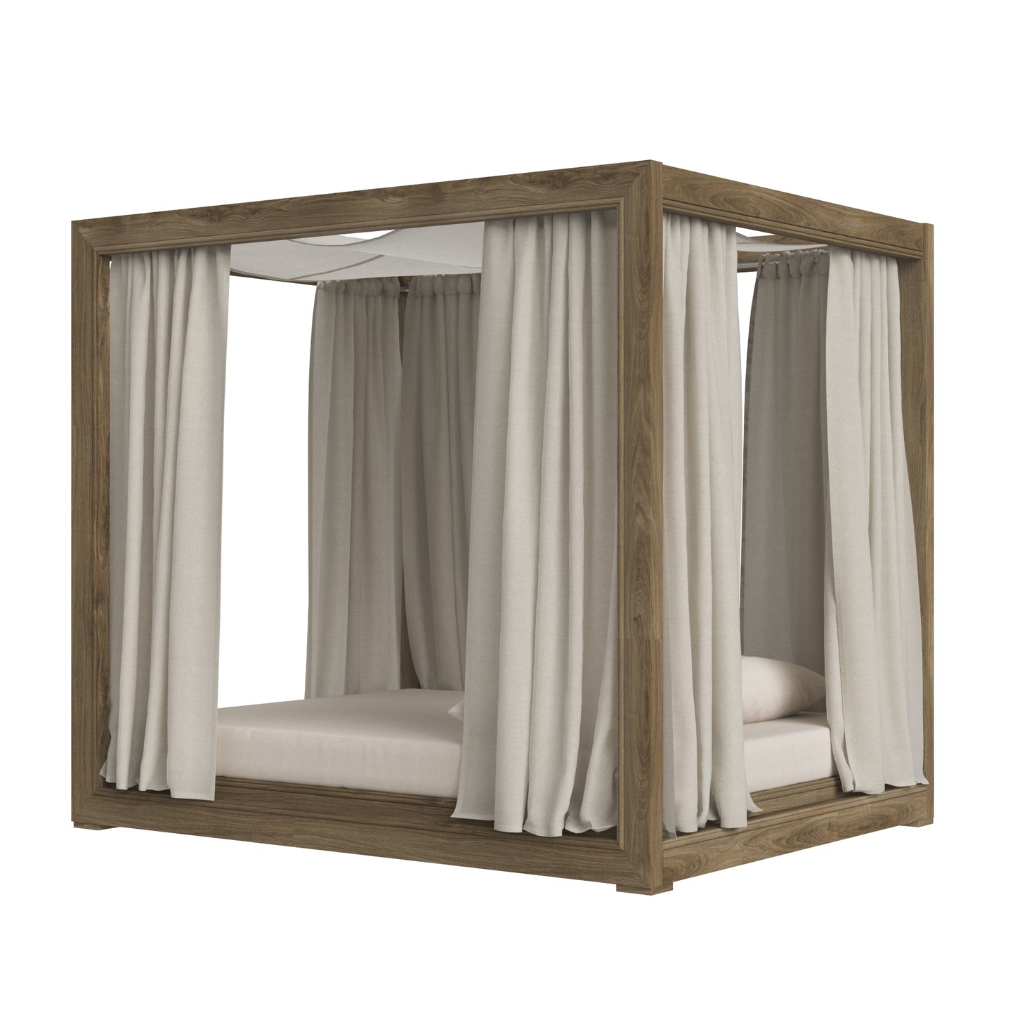 Restoration Hardware Costa Teak Canopy Daybed