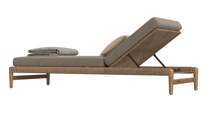 RH Evia Teak Chaise 3D Model