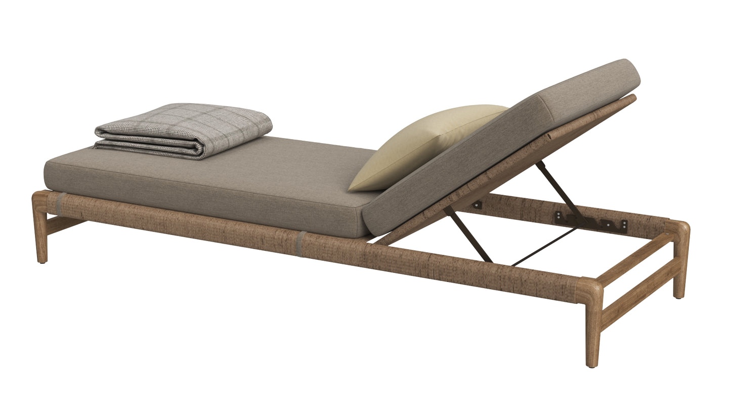 RH Evia Teak Chaise 3D Model