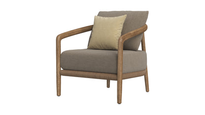 RH Evia Teak Lounge Chair 3D Model