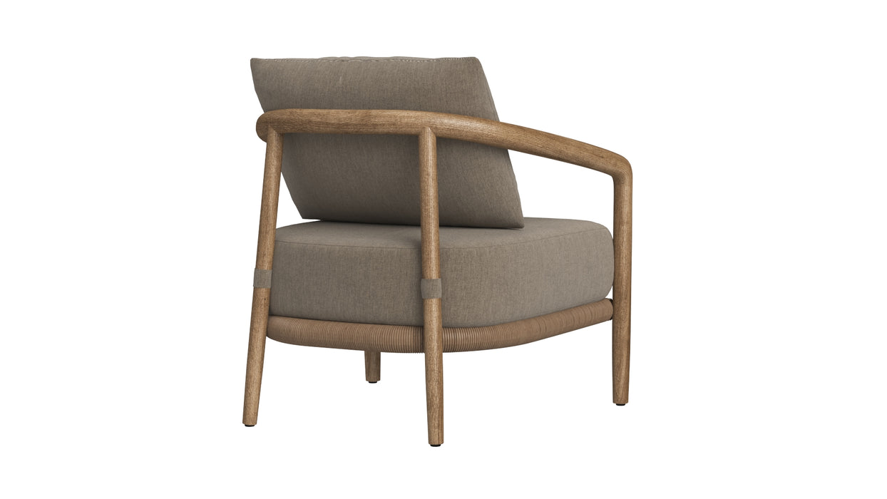 RH Evia Teak Lounge Chair 3D Model