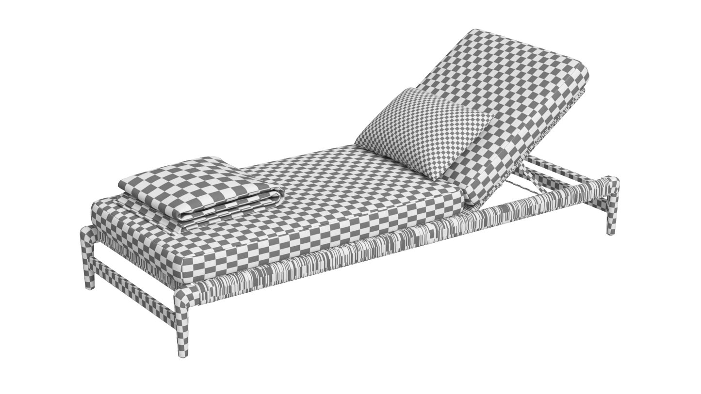 RH Evia Teak Outdoor Furniture Collection 3D Model