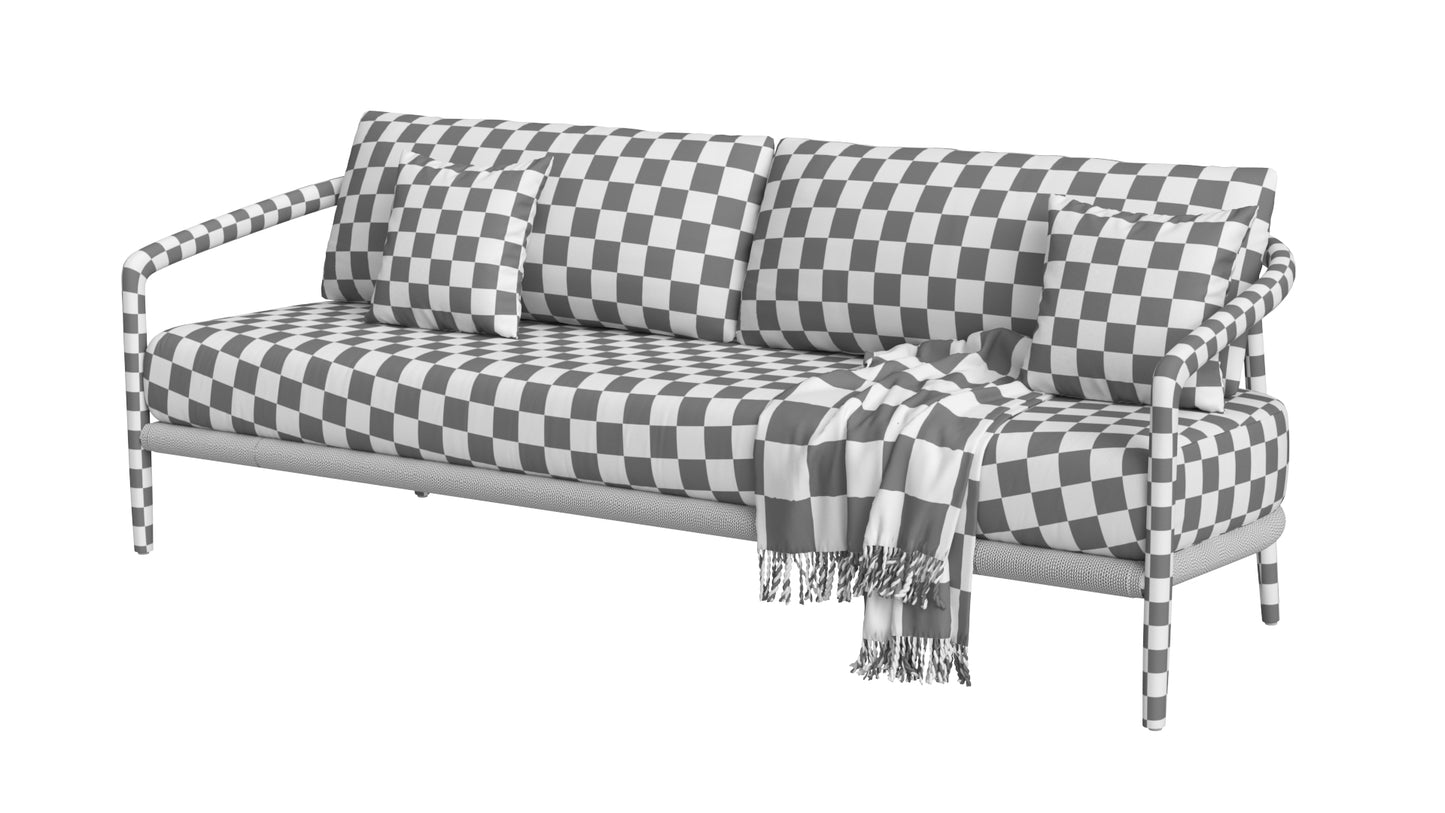 RH Evia Teak Sofa 3D Model