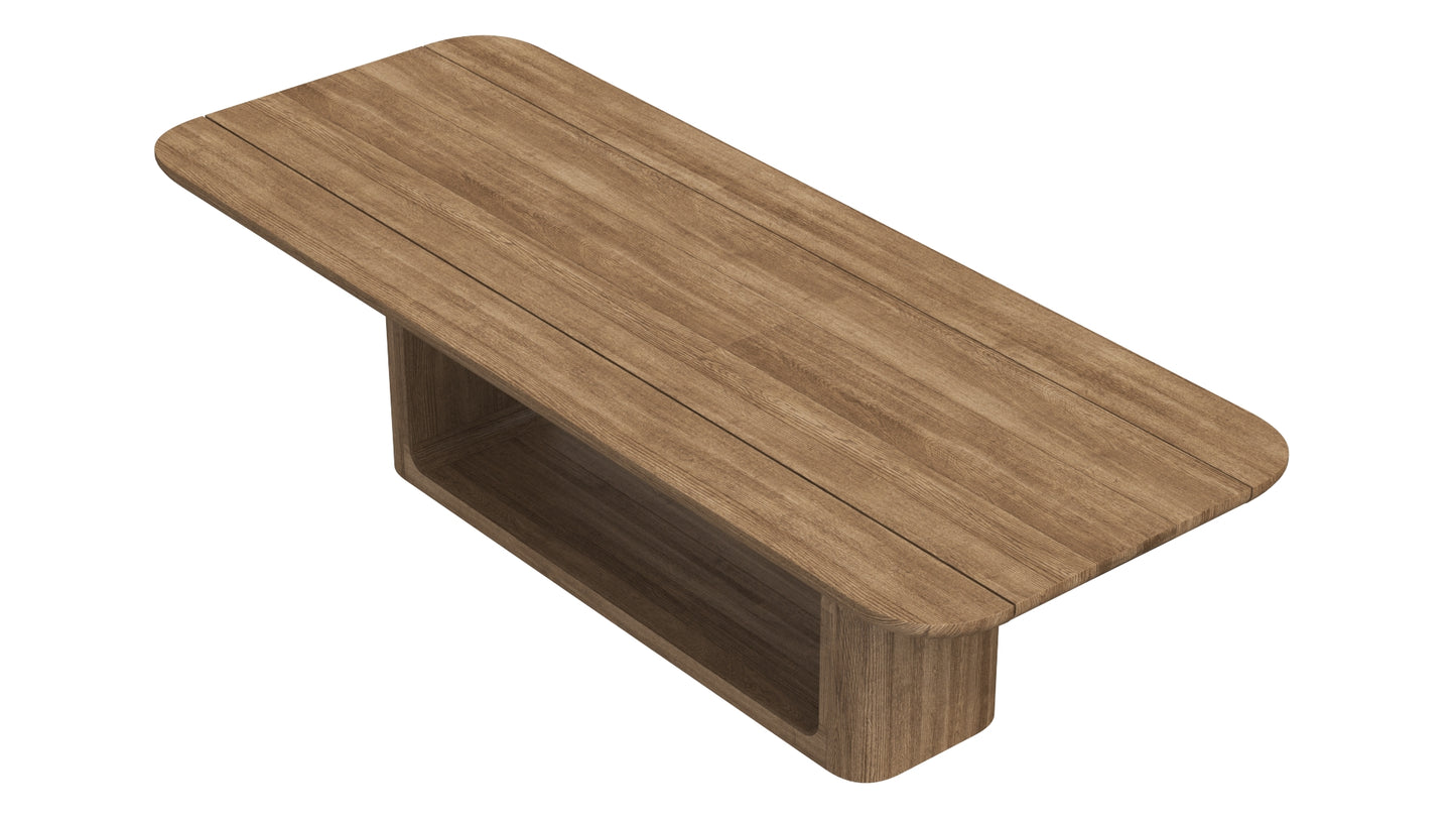 RH Oslo Open Teak Dining Table 3D Model