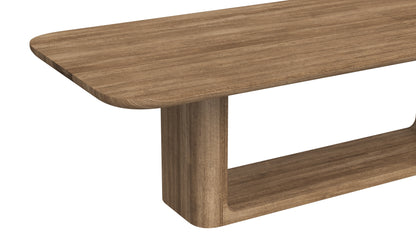 RH Oslo Open Teak Dining Table 3D Model