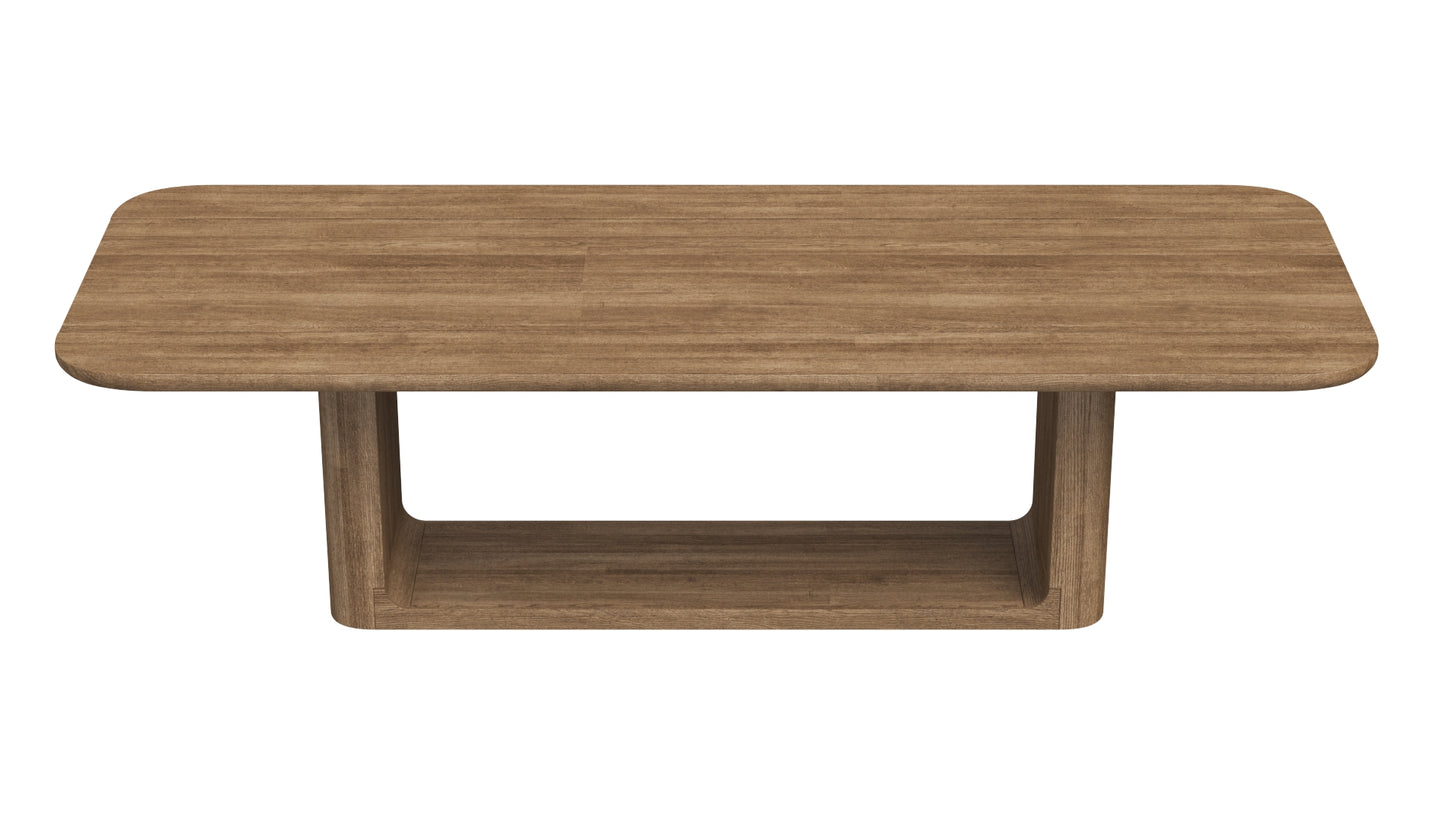 RH Oslo Open Teak Dining Table 3D Model