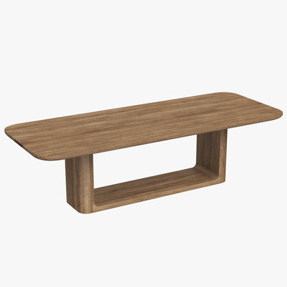 RH Oslo Open Teak Dining Table 3D Model