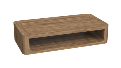 RH Oslo Open Teak Rectangular Coffee Table 3D Model