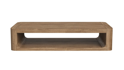 RH Oslo Open Teak Rectangular Coffee Table 3D Model