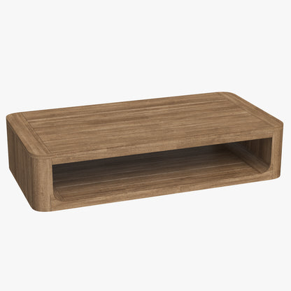 RH Oslo Open Teak Rectangular Coffee Table 3D Model