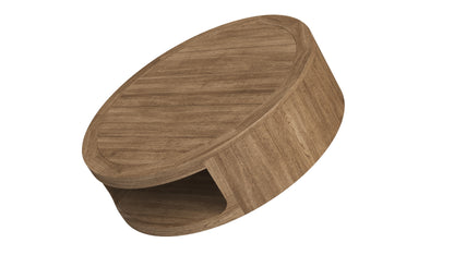 RH Oslo Open Teak Round Coffee Table 3D Model