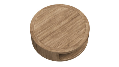 RH Oslo Open Teak Round Coffee Table 3D Model