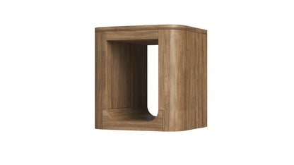 RH Oslo Open Teak Square Side Table 3D Model