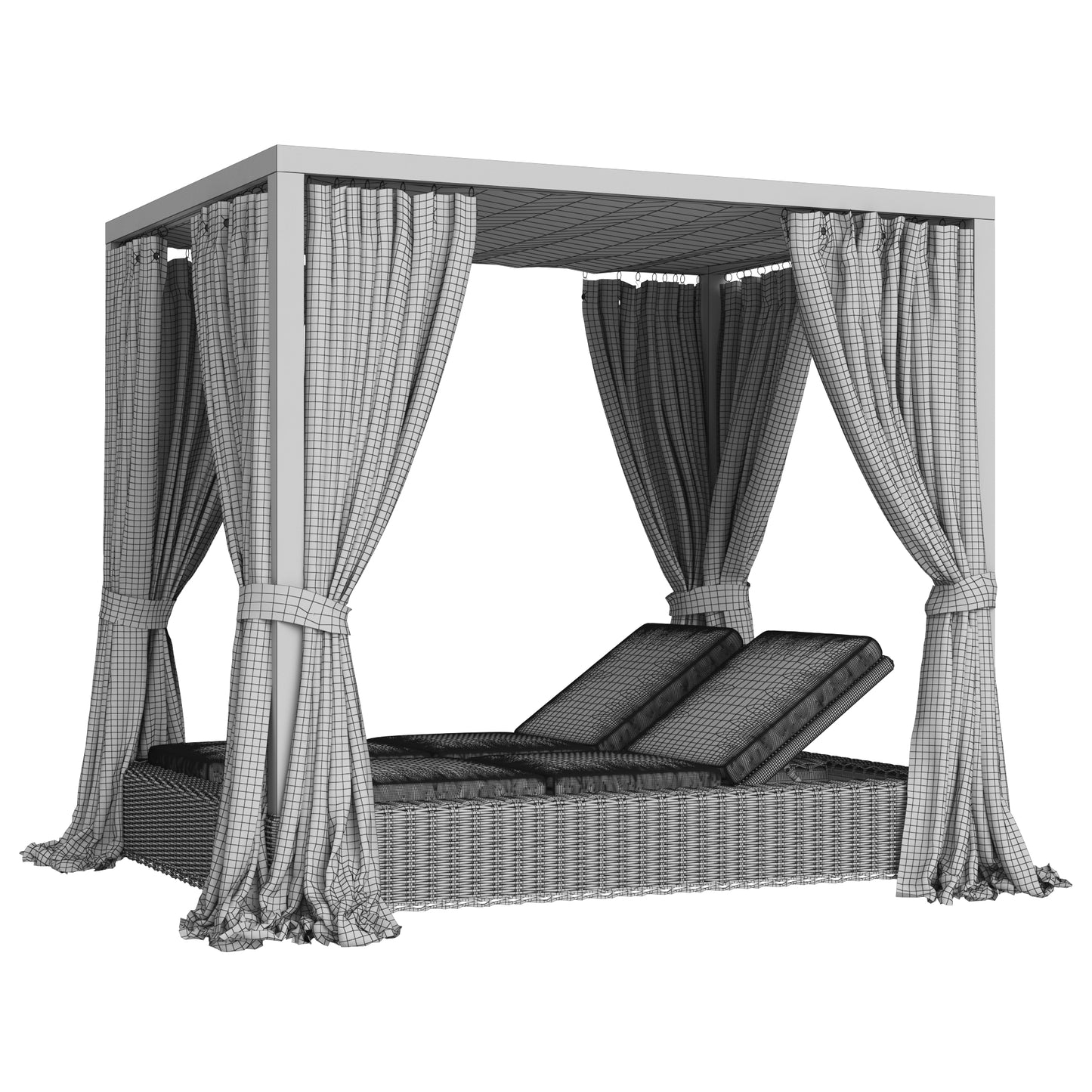 Restoration Hardware Provence Canopy Double Chaise