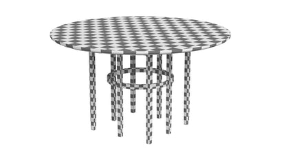 Round Dining Table 3D Model