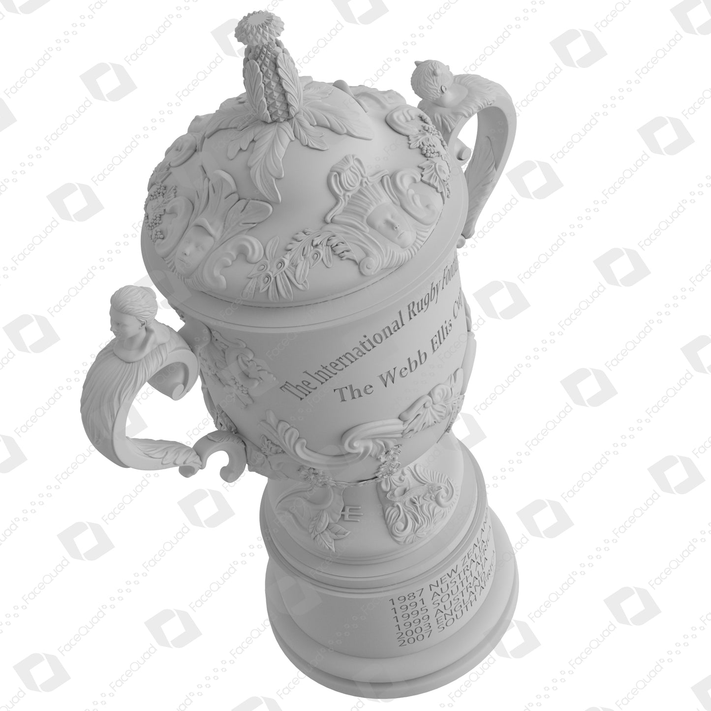 Rugby World Cup Trophy Collection 3D Model