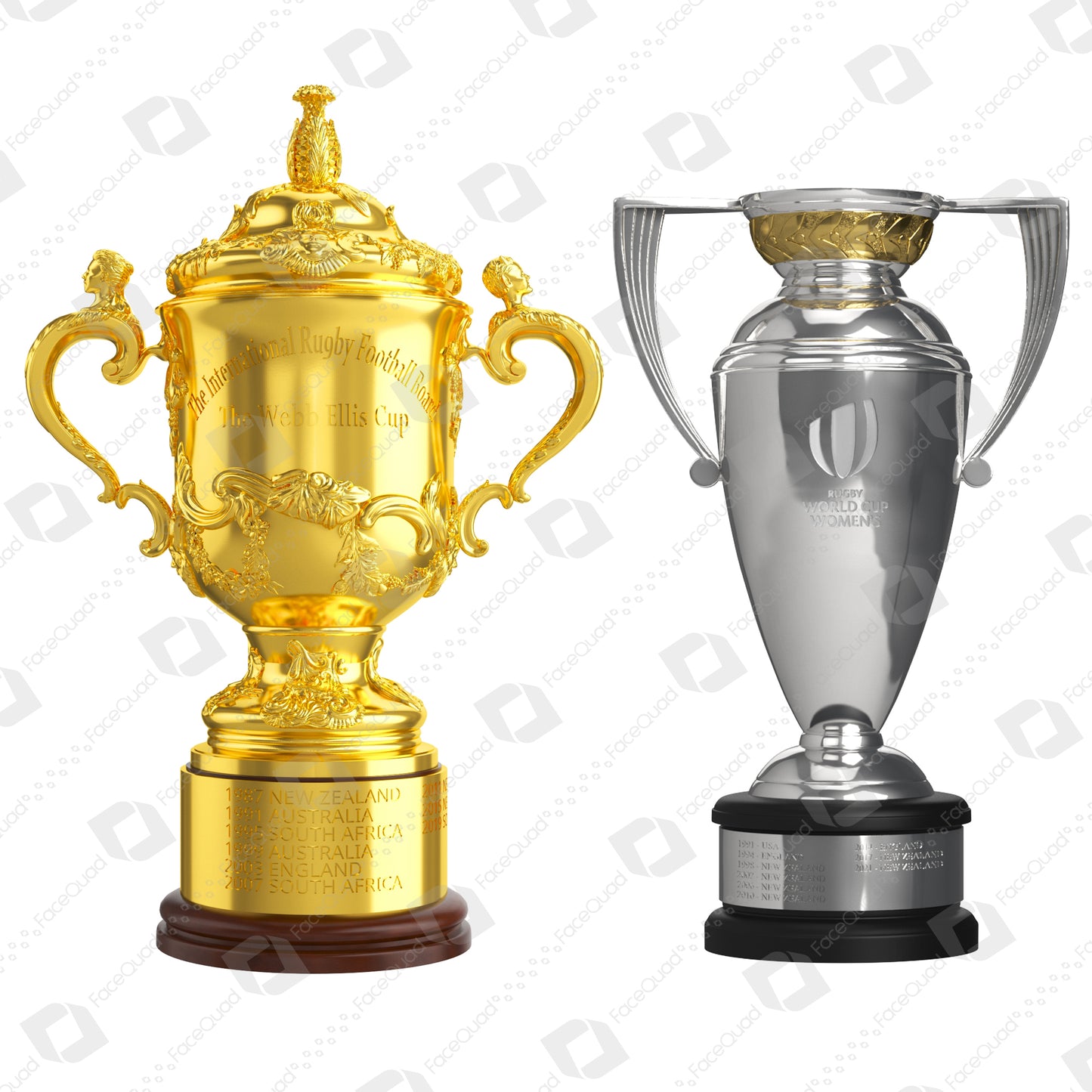 Rugby World Cup Trophy Collection 3D Model