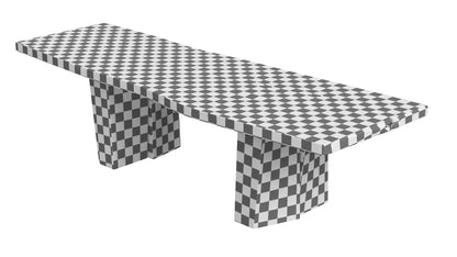 Sculptural Dining Table and Brutalist T-Chair Collection 3D Model