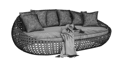 Restoration Hardware St Martin Sofa Daybed 3D Model