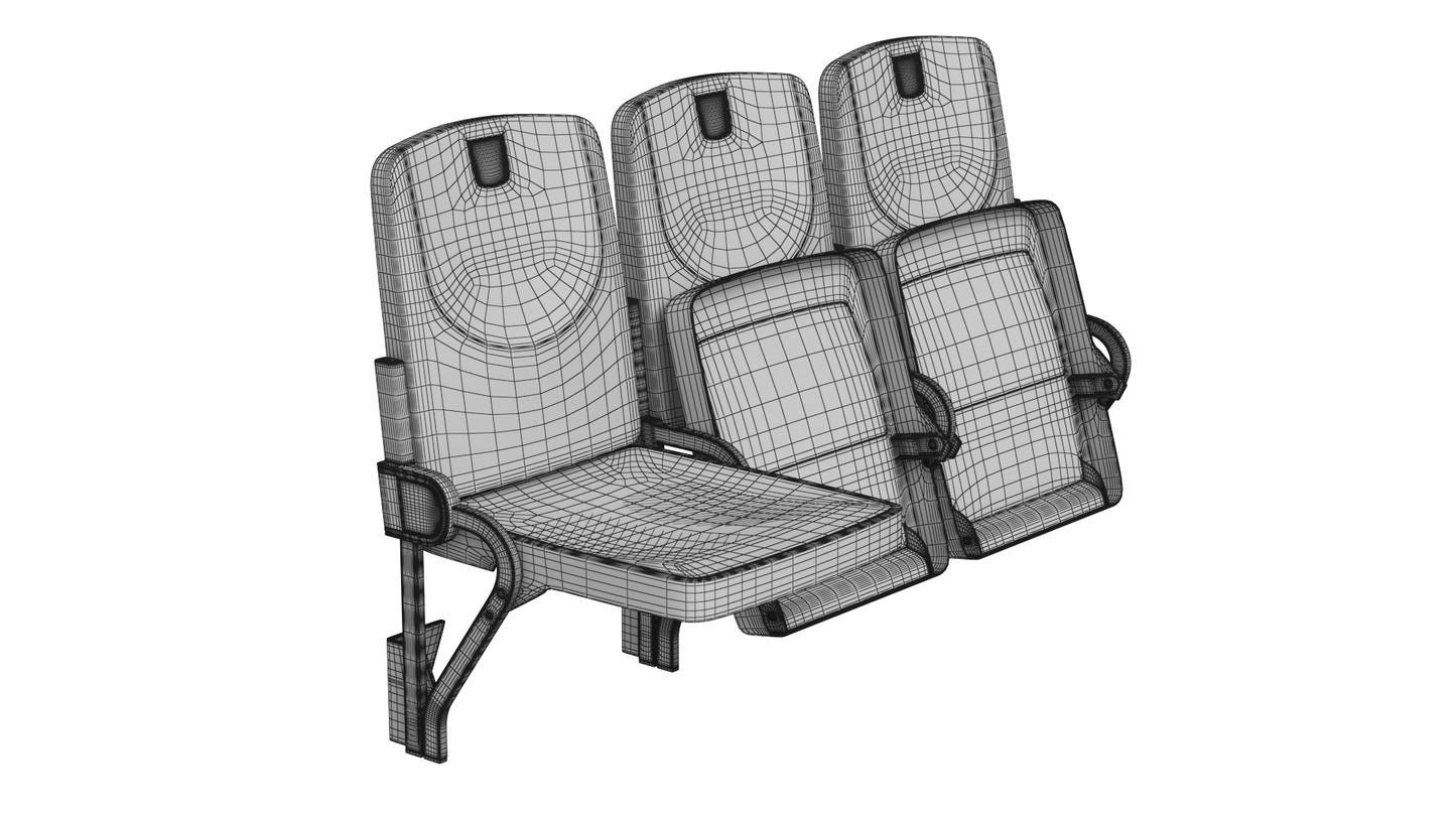 Figueras Stadium Seats 3D Model