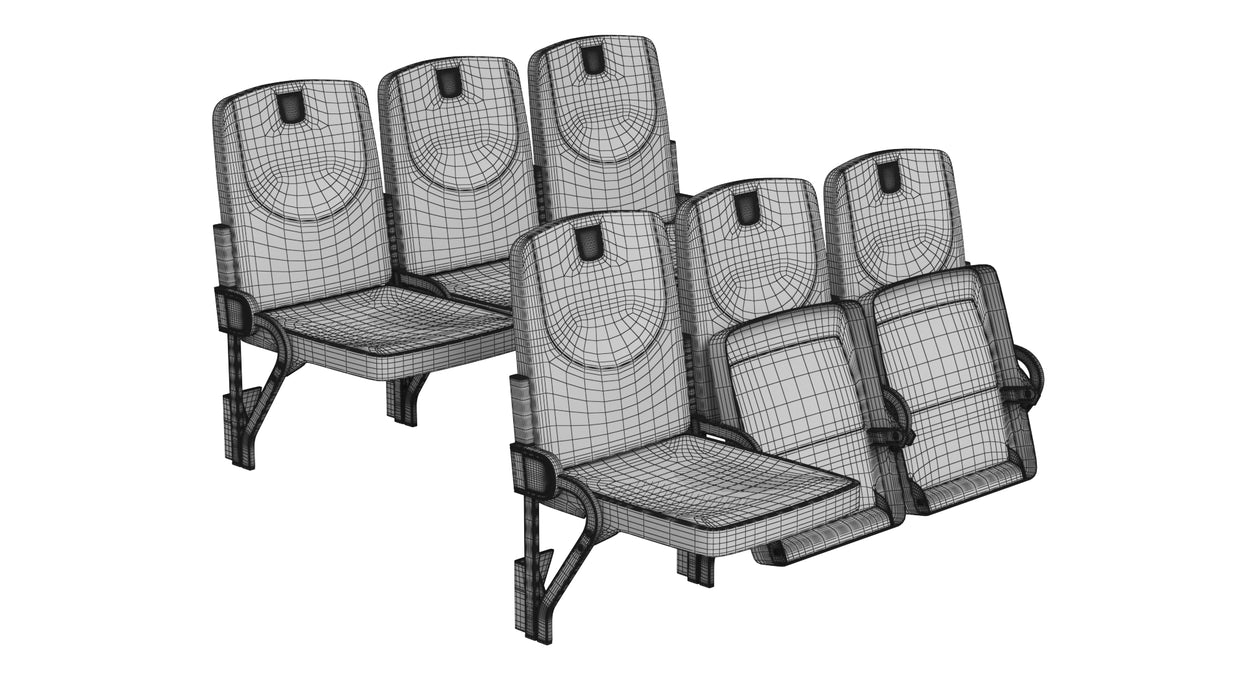 Figueras Stadium Seats 3D Model