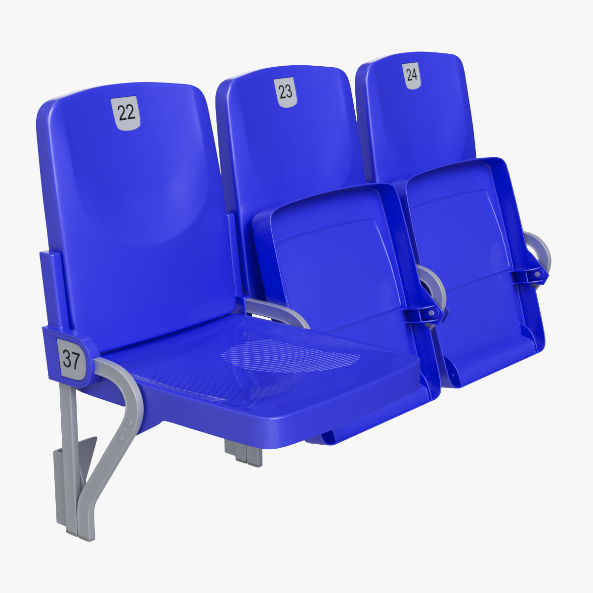 Stadium Seats Collection 3D Model