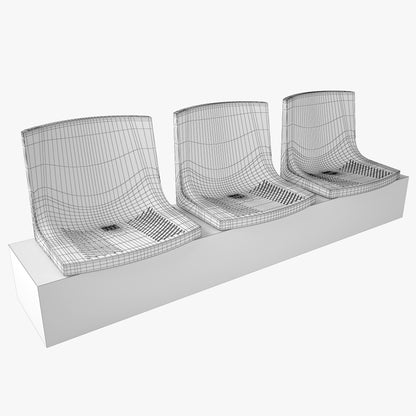 Stadium Seats Collection 3D Model