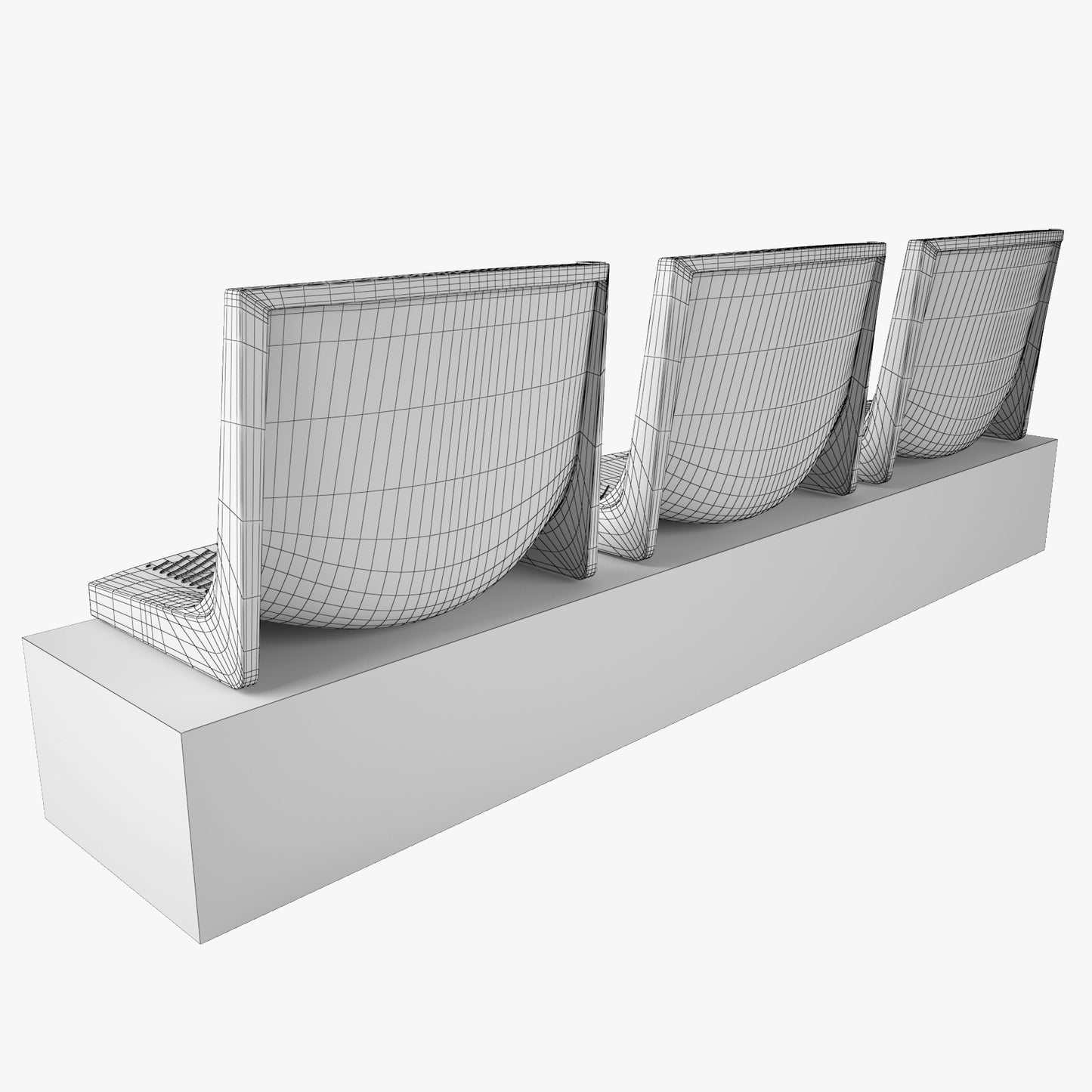 Stadium Seats Collection 3D Model