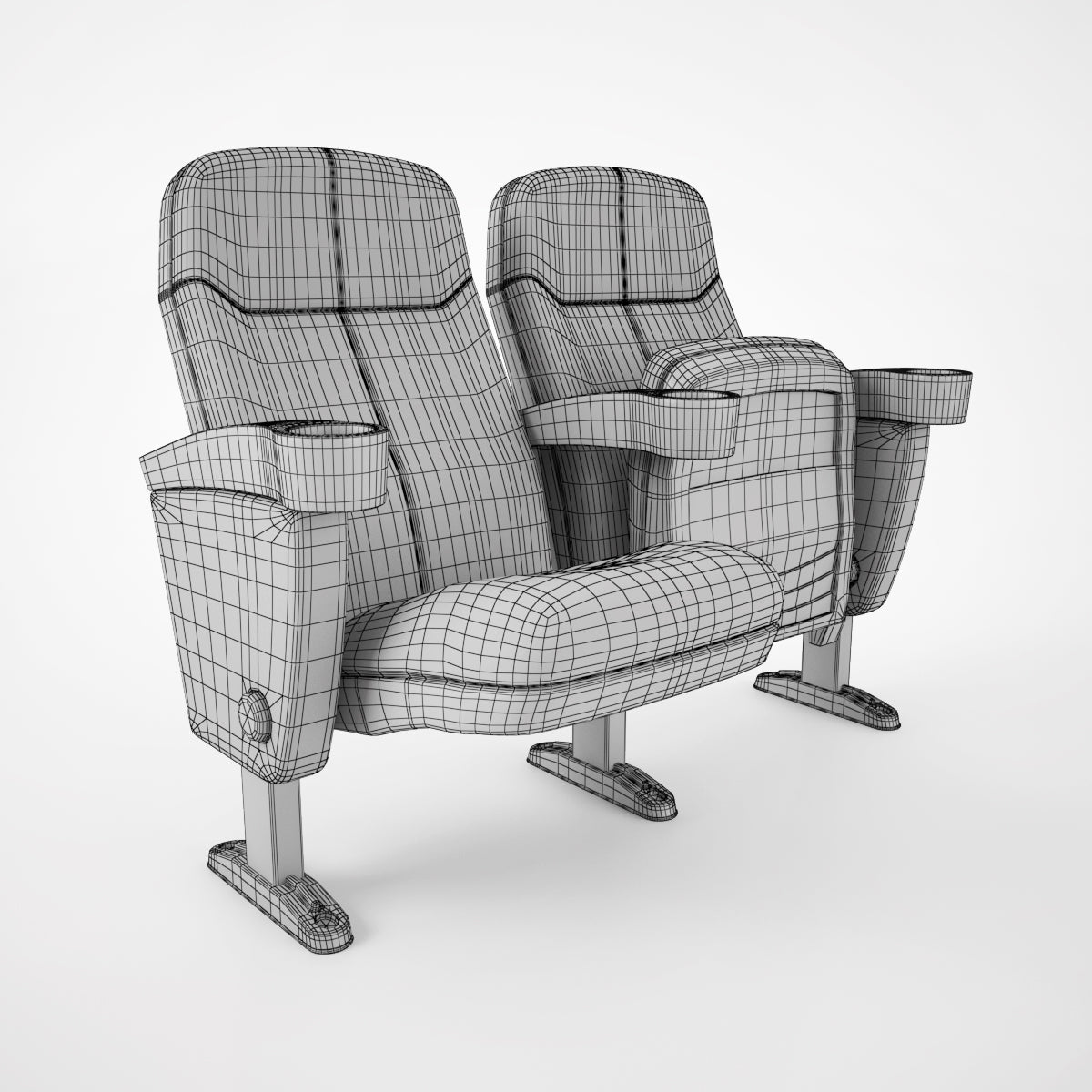 Stadium Seats Collection 3D Model